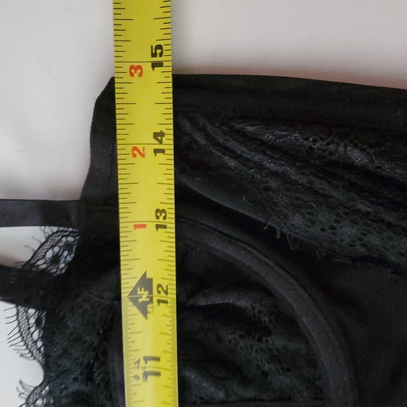 Dealmore Black Corset Tank Size Large Grunge Mesh Lace - Picture 9 of 13